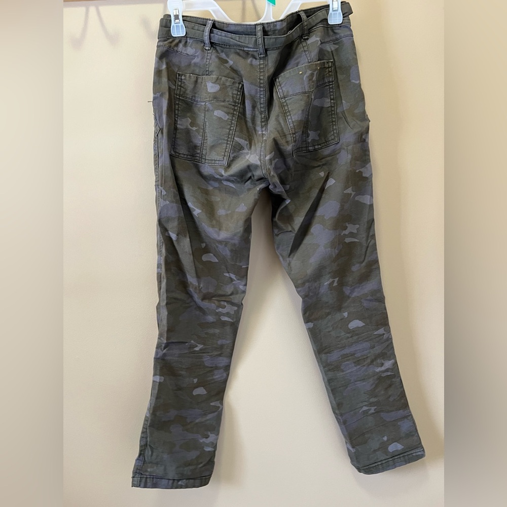 ANTHROPOLOGIE The Wanderer Moss Camouflage Pants Size 27 - Picture 4 of 9